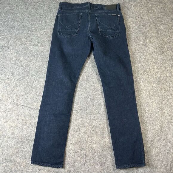 Hudson Jeans Mens 33 Blake Slim Straight Dark Wash Denim Zip Fly Stretch - Picture 10 of 11